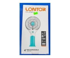 Lontor 4″ Rechargeable Mini Hand Fan With Lithium Battery