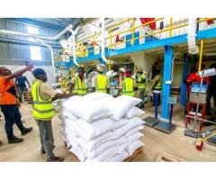 Fish feeds, poultry feeds, bags of rice and day old chicks